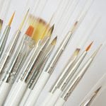 Acrylic paint brushes