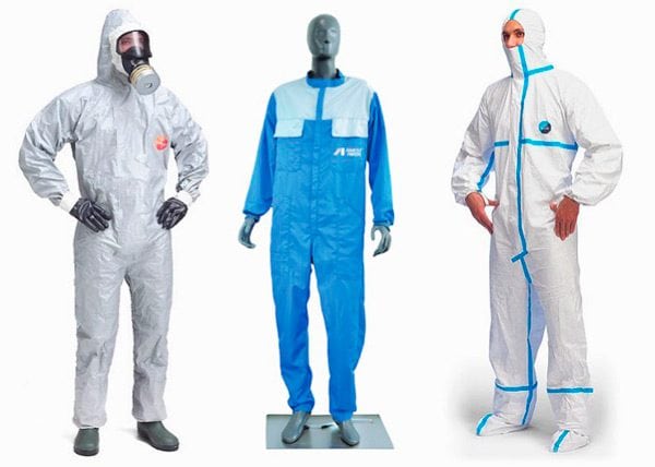 Types of protective suits