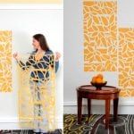 Using stencils for painting walls