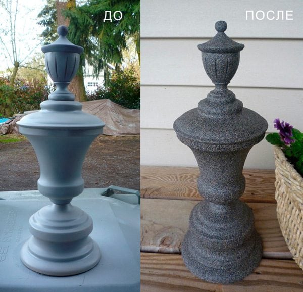 Vaza prije i nakon slikanja