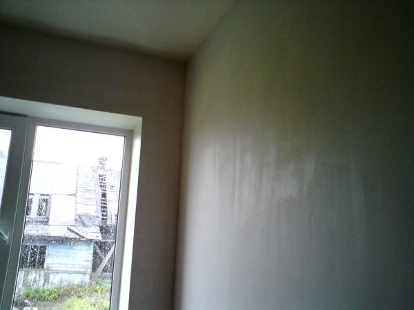Walls prepared for painting