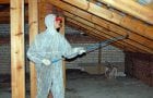 Fireproof treatment of attics