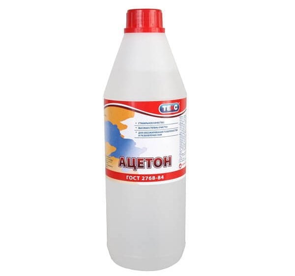 Acetone digunakan untuk degreasing