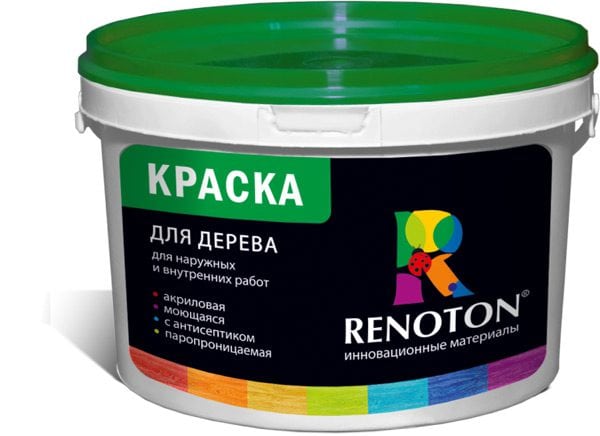 Paint for wood for exterior and interior use