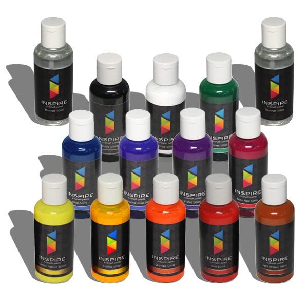 Watercolors for airbrushing