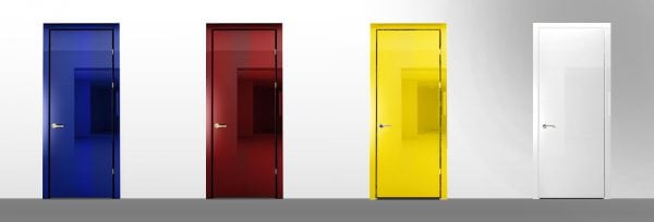 Uși interioare în diverse culori