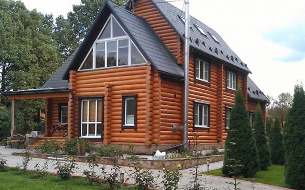 Log wooden house