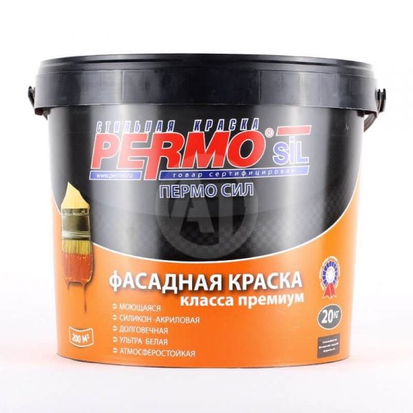 Facade paint based on premium silicone