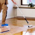 Varnish flooring