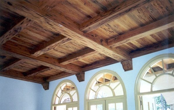 Lacquered Beamed Ceiling