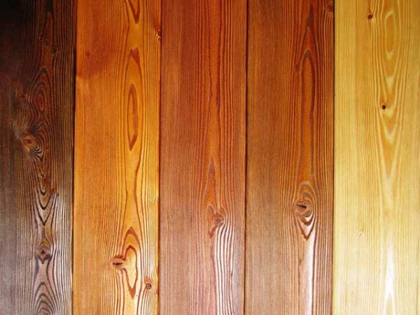 Decorative impregnation for wood