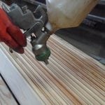 Verniciatura a spruzzo di legno