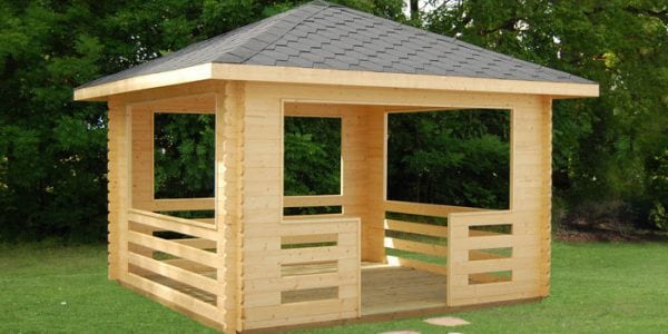 Fából készült kerti pavilon