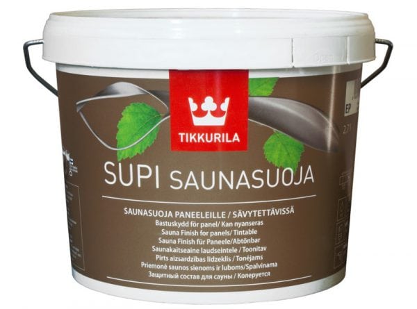 Impregnation Supi Saunavaha untuk rawatan rak dan bangku di mandi