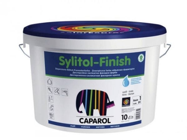 Silicate silicone paint for walls