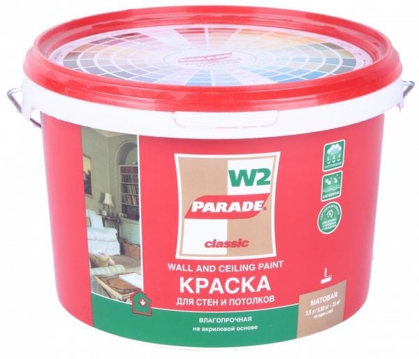 Fugtbestandig maling baseret på PVA med tilsætning af akryl