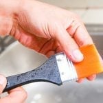 Methods for cleaning paint brushes
