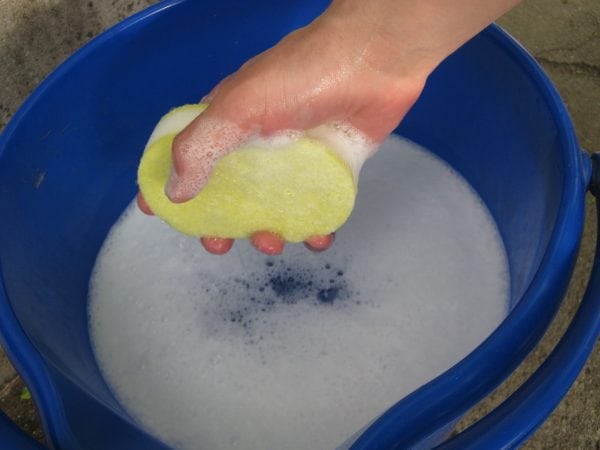 Soap remover for water-based paint