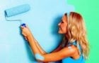 Pictura pe perete cu vopsea acrilică