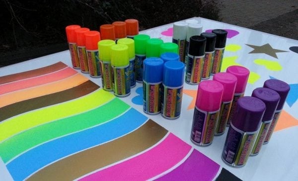 Chalk paint in spray cans
