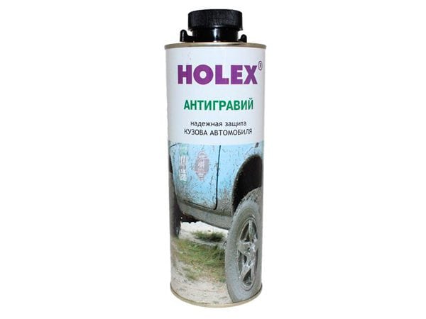 Antigravel in a spray can for a body