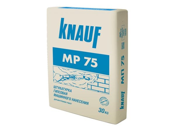 Gipsmix KNAUF MP-75 voor machinetoepassing