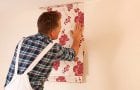 Wallpapering on a painted surface