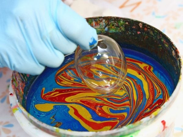 Marbling is dipping