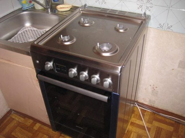 Газова печка с неръждаема стомана