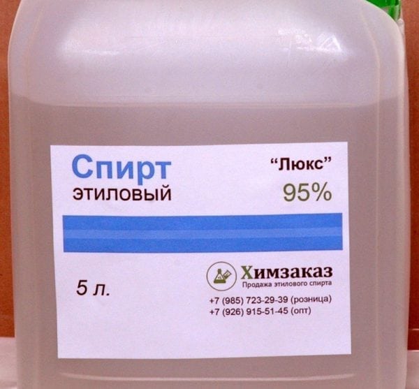 Η αιθυλική αλκοόλη χρησιμοποιείται για την αραίωση του KO-42.