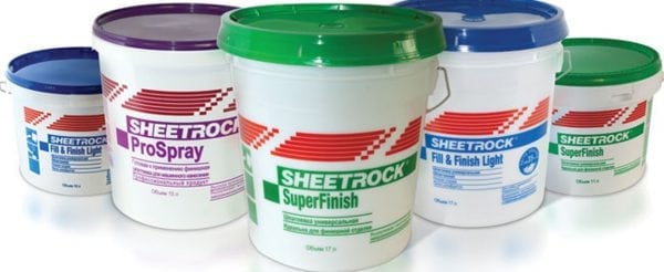 Sheetrock putties include minerals and antifungal components