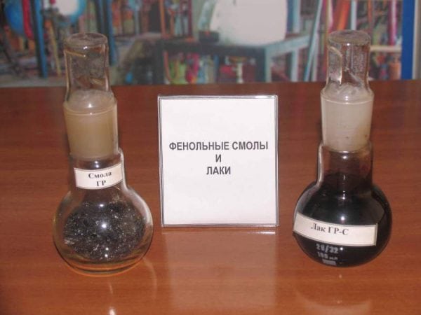 Phenolic resins at barnisan