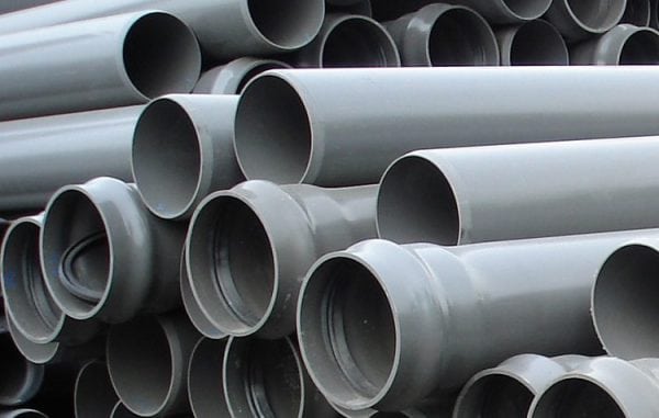 PVC pipes are recommended for domestic sewage