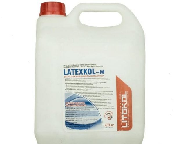 Latex-additief voor cementlijmen
