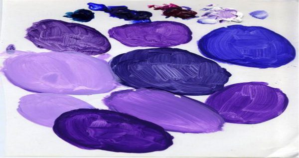 Mendapatkan warna yang berbeza dari ungu