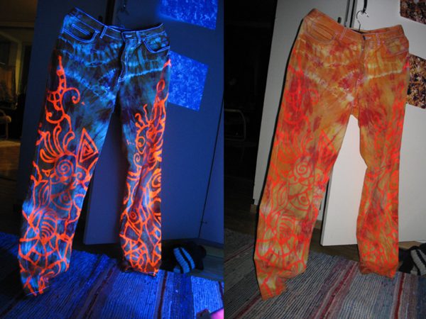 Pinturas fluorescentes para textiles