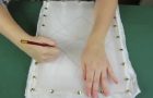 Transferul unei schițe într-o țesătură de mătase