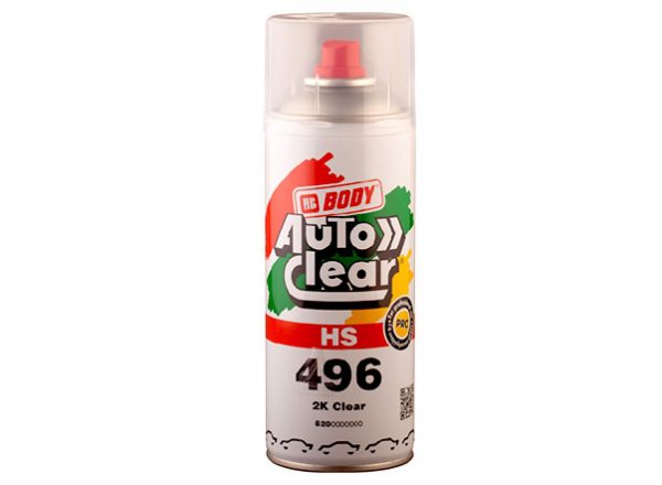 HS-spraylack appliceras i två lager