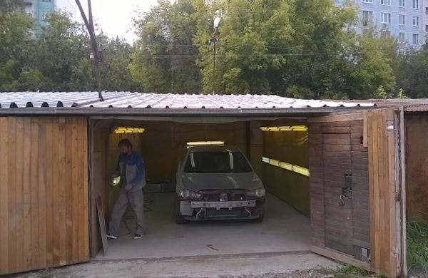 Cabina de pulverizare a cutiei de garaj