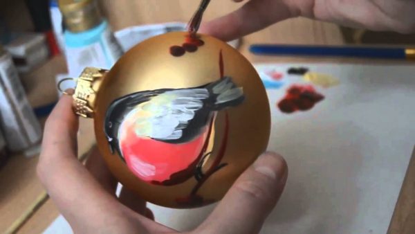 Slikanje novogodišnje lopte