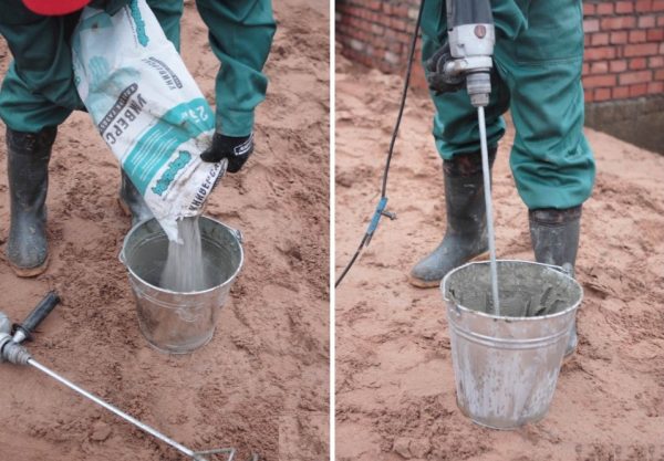 Припрема лепилног малтера за газирани бетон