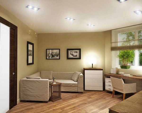Beige is considered a universal color in the design of premises