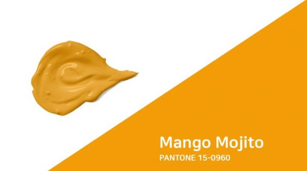 Жълто оранжево манго мохито