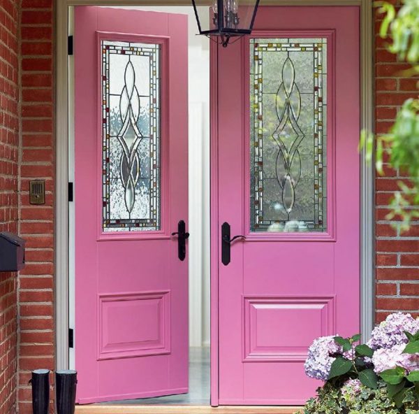 The original color choice for the door