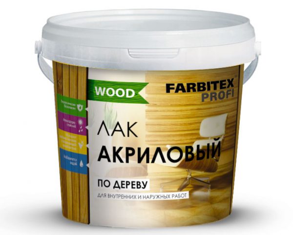 Acrylic varnish for wood