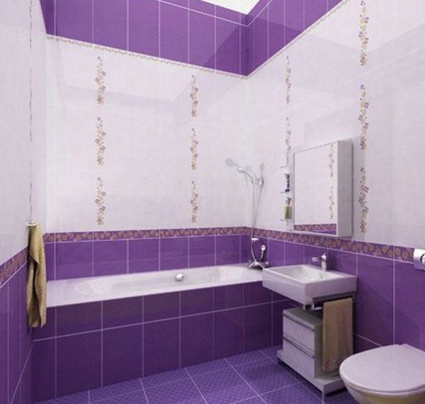 Violetul nu este recomandat pentru utilizarea în camere mici.