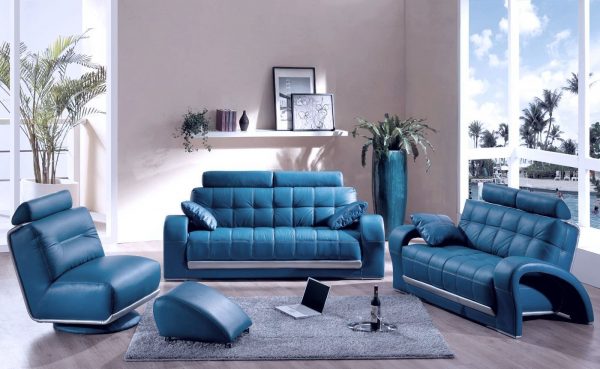 Blue sofas in Russia