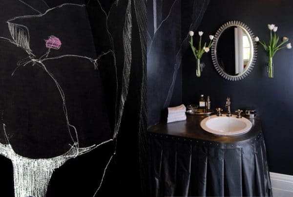 Badkamer in gotische stijl