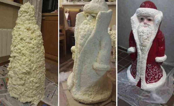 Santa Claus from polyurethane foam