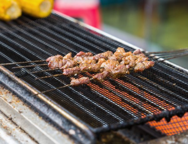 Non-stick roostermat voor grill